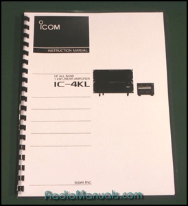 Icom IC-4KL Instruction Manual